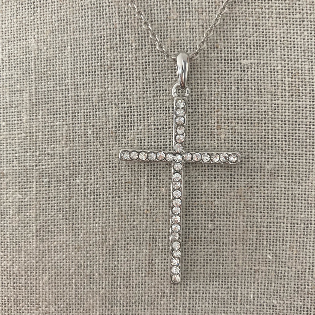 Amrita Singh Jeweled Cross Necklace.